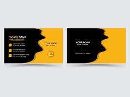 Corporate creative business card design vector