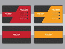 Modern simple creative business card design vector