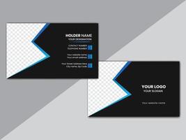 Corporate business card design template vector