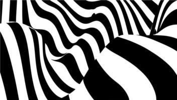 Horizontal line pattern. Halftone pattern, abstract background of rippled, wavy lines. Black white abstract background, curved horizontal stripes.Optical art, dynamic texture vector