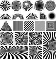 Set of shine line vector