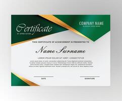 elegante moderno oro base diploma certificado modelo. utilizar para imprimir, certificado, diploma, graduación vector