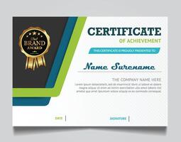 elegante moderno oro base diploma certificado modelo. utilizar para imprimir, certificado, diploma, graduación vector