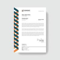 Professional And Creative Modern Corporate Business Letter Head Template. vector