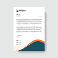 Professional And Creative Modern Corporate Business Letter Head Template. vector