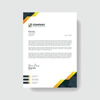 Professional And Creative Modern Corporate Business Letter Head Template. vector