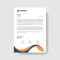 Professional And Creative Modern Corporate Business Letter Head Template. vector