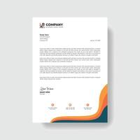 Professional And Creative Modern Corporate Business Letter Head Template. vector