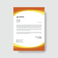 Professional And Creative Modern Corporate Business Letter Head Template. vector