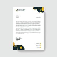 Professional And Creative Modern Corporate Business Letter Head Template. vector