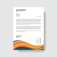 Professional And Creative Modern Corporate Business Letter Head Template. vector