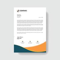 Professional And Creative Modern Corporate Business Letter Head Template. vector