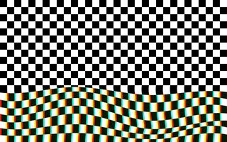 Psychedelic checkered background with glitch effect. Graphic element for fabric, textile, clothing, wrapping paper, wallpaper, poster. Graphic element. vector