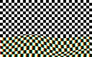 Psychedelic checkered background with glitch effect. Graphic element for fabric, textile, clothing, wrapping paper, wallpaper, poster. Graphic element. vector