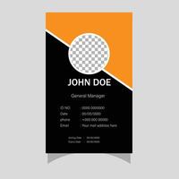 simple and modern style ID card design free vector