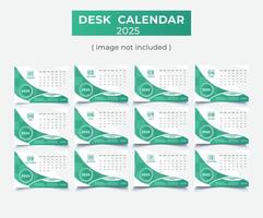 moderno escritorio calendario diseño modelo vector