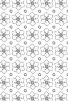 Black and white Floral shapes seamless pattern. illustrations vector