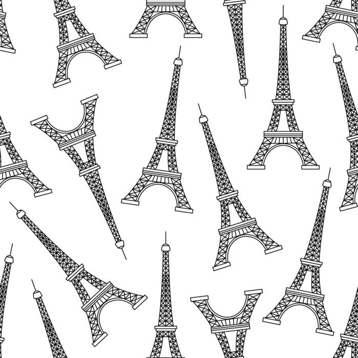 Eiffel Tower Pattern Vector Art, Icons, and Graphics for Free Download