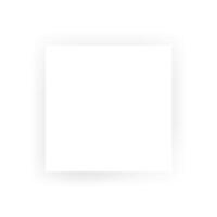 square, rectangular, shape with shadow, mockup for inscription, on white background. for cards, invitations vector