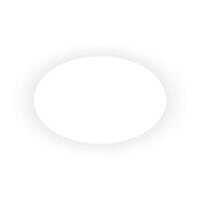 oval frame, shape with shadow, mockup for inscription, on white background. for cards, invitations vector
