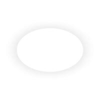 oval frame, shape with shadow, mockup for inscription, on white background. for cards, invitations vector