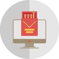 Match Box Flat Scale Icon vector