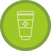 Hand Sanitizer Line Multi Circle Icon vector