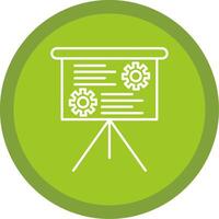 Presentation Line Multi Circle Icon vector