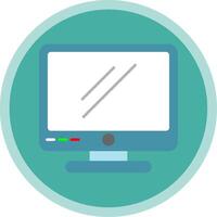 Monitor Flat Multi Circle Icon vector