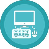 Computing Glyph Multi Circle Icon vector