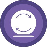 Reload Glyph Multi Circle Icon vector