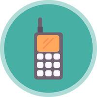 Walkie Talkie Flat Multi Circle Icon vector