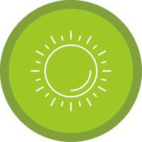 Sun Line Multi Circle Icon vector