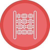 Abacus Line Multi Circle Icon vector
