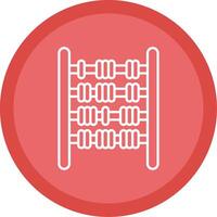 Abacus Line Multi Circle Icon vector