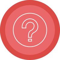Question Line Multi Circle Icon vector