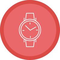 Wristwatch Line Multi Circle Icon vector