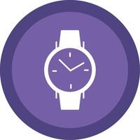 Wristwatch Glyph Multi Circle Icon vector