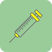 Injection Filled Yellow Icon vector