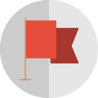 Flag Flat Scale Icon vector