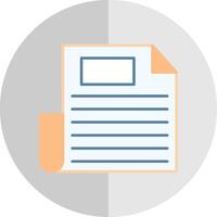 Document Flat Scale Icon vector