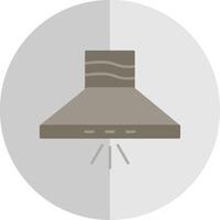 Kitchen Hood Flat Scale Icon vector