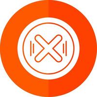 Cancel Glyph Red Circle Icon vector