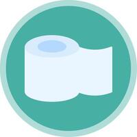 Tissue Roll Flat Multi Circle Icon vector