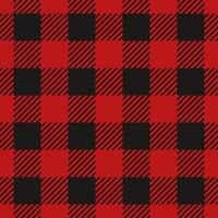 Red Lumberjack Plaid Seamless Pattern illustration vector
