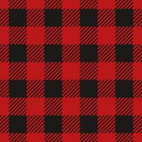 Red Lumberjack Plaid Seamless Pattern illustration vector