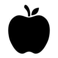 Apple icon for graphic design, logo, web site, social media, mobile app, ui illustration vector