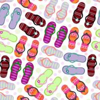 seamless flip flops pattern. summer backdrop. vector