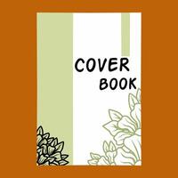 conjunto de libro cubrir diseños con mano dibujado floral decoraciones para libro, aglutinante, diario, planificador, folleto, computadora portátil, catalogar. resumen boho botánico antecedentes a4 tamaño. vector