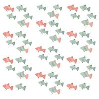 Cute underwater animal pattern. Cute pastel of fish. Underwater background. Pattern for Kids vector